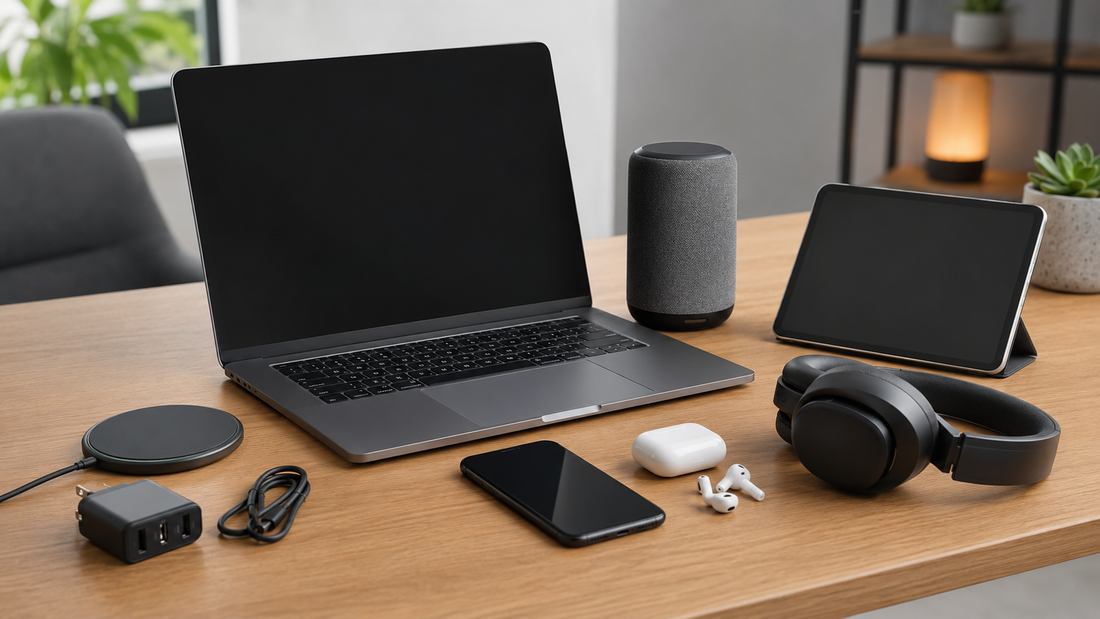 Unbranded consumer electronics arranged for comparison