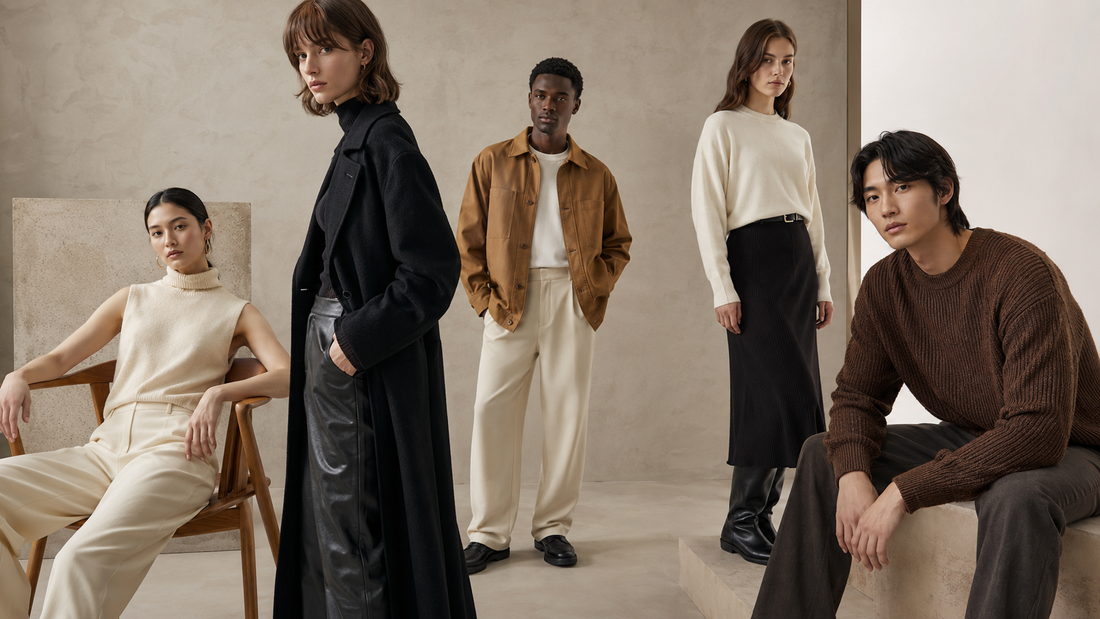 Contemporary models demonstrating fashion styling principles