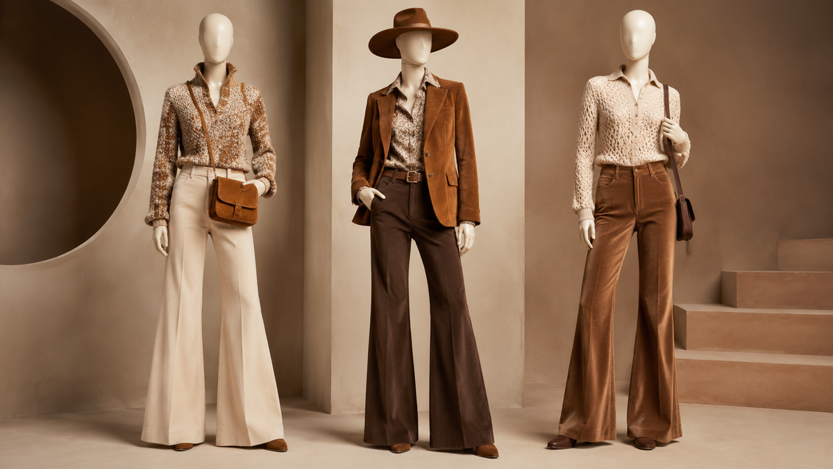 Wearable 1970s-inspired outfit combinations
