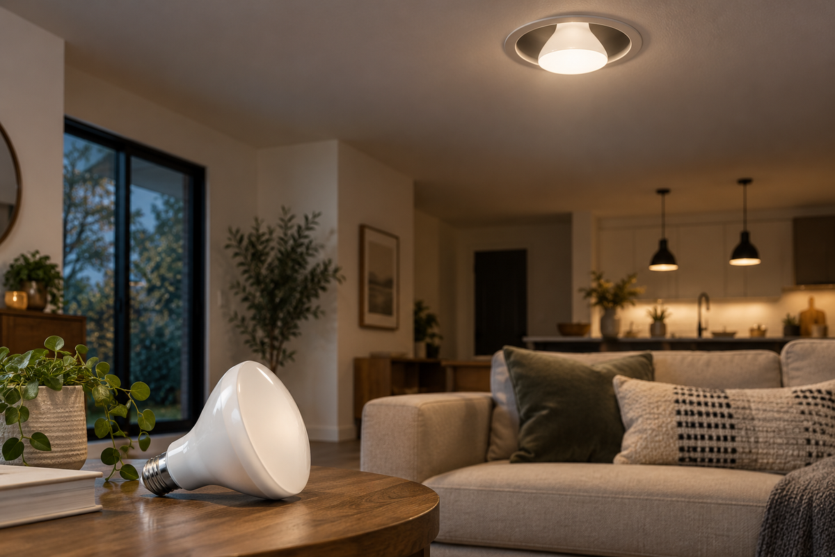 br30 smart bulb shown in a clean practical setting for comparison