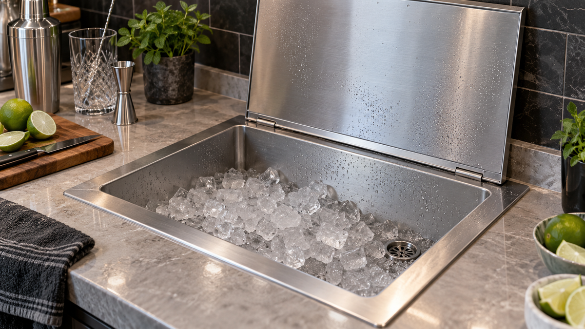 Editorial illustration for countertop ice well guide