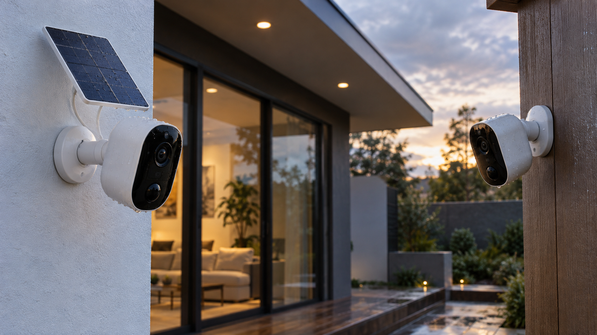 Wireless outdoor security cameras designed for long battery life