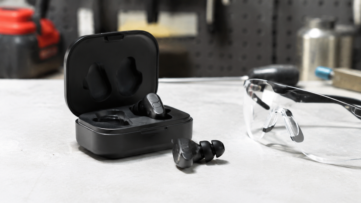 Unbranded Bluetooth hearing protection earplugs with charging case