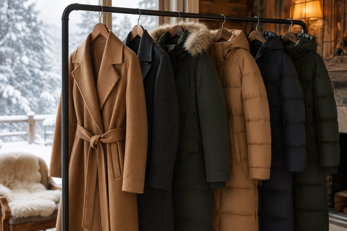 Women’s winter coats in wool, insulated and puffer styles