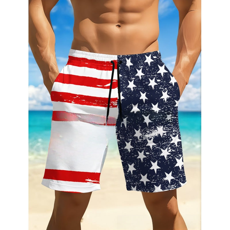 Mens Loose Breathable Beach Shorts