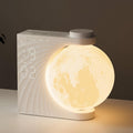 Moon Shape Sunrise Simulation Alarm Clock with White Noise Night Light