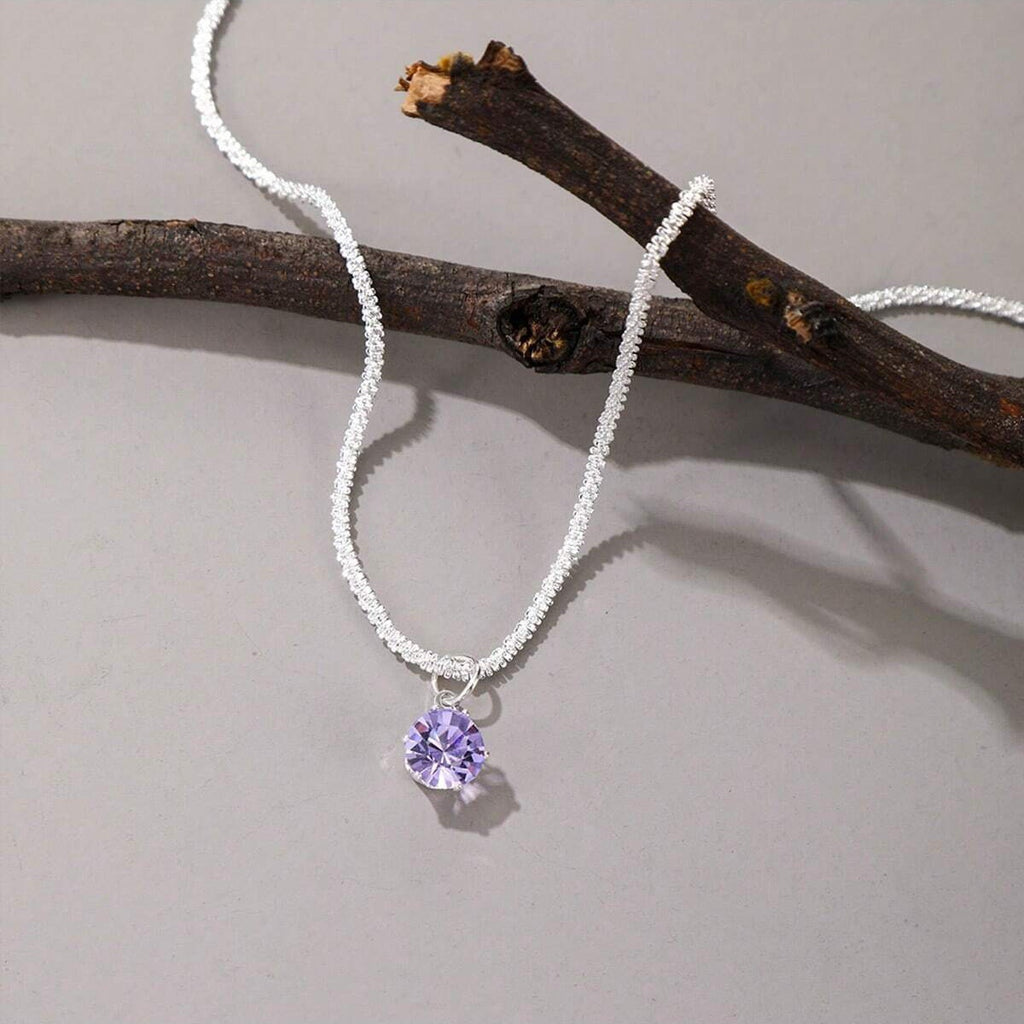 Elegant Zircon Full Diamond Necklace Clavicle Chain