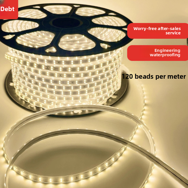 High Voltage Waterproof LED Lighting Strip MOQ:5meters