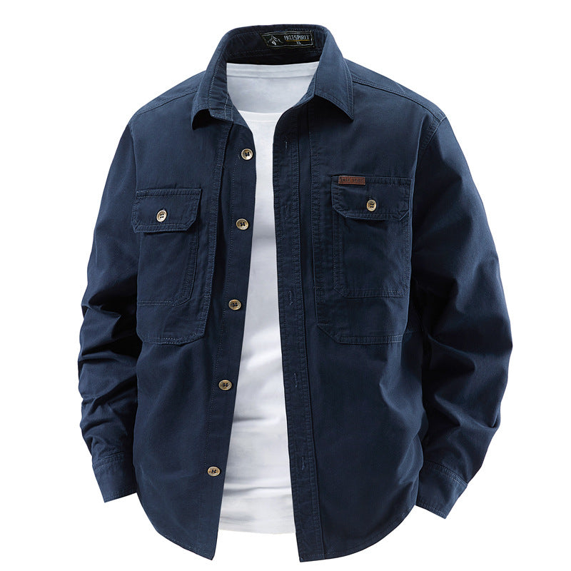 Pure Cotton Multi-Pocket Work Jacket