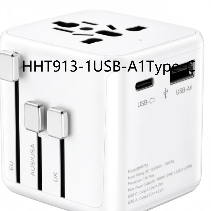 Multi-Country Travel Adapter with USB Charging Ports