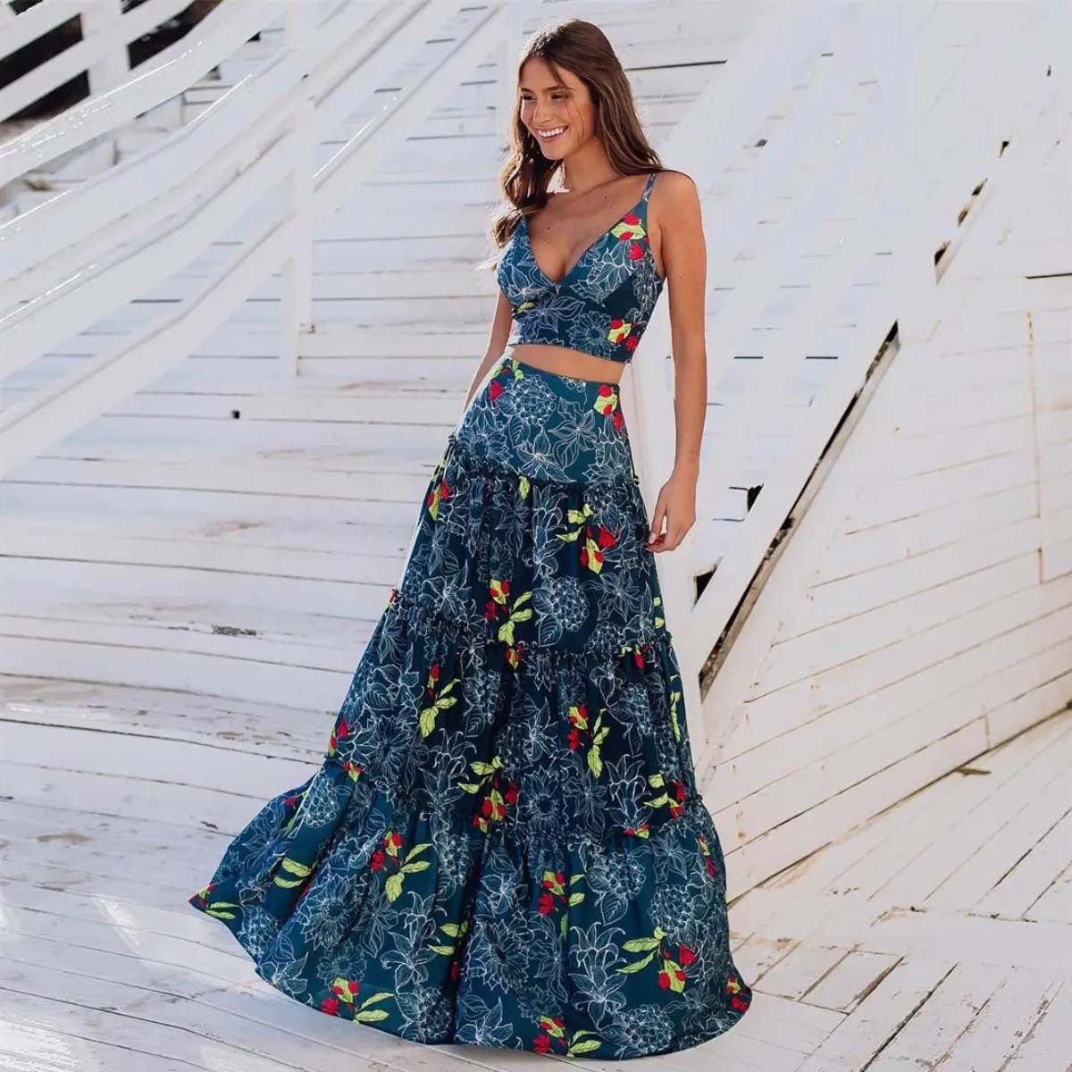 Separate high-waisted dress