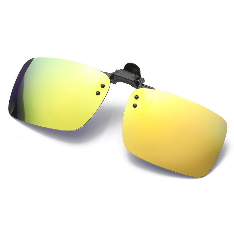 Polarized Clip-On Sunglasses Metal Frame