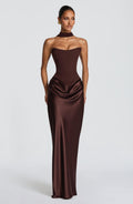 Elegant Strapless Bodycon Evening Dress