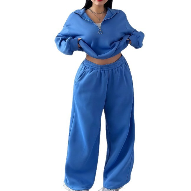 T-shirt and high-waisted pants set