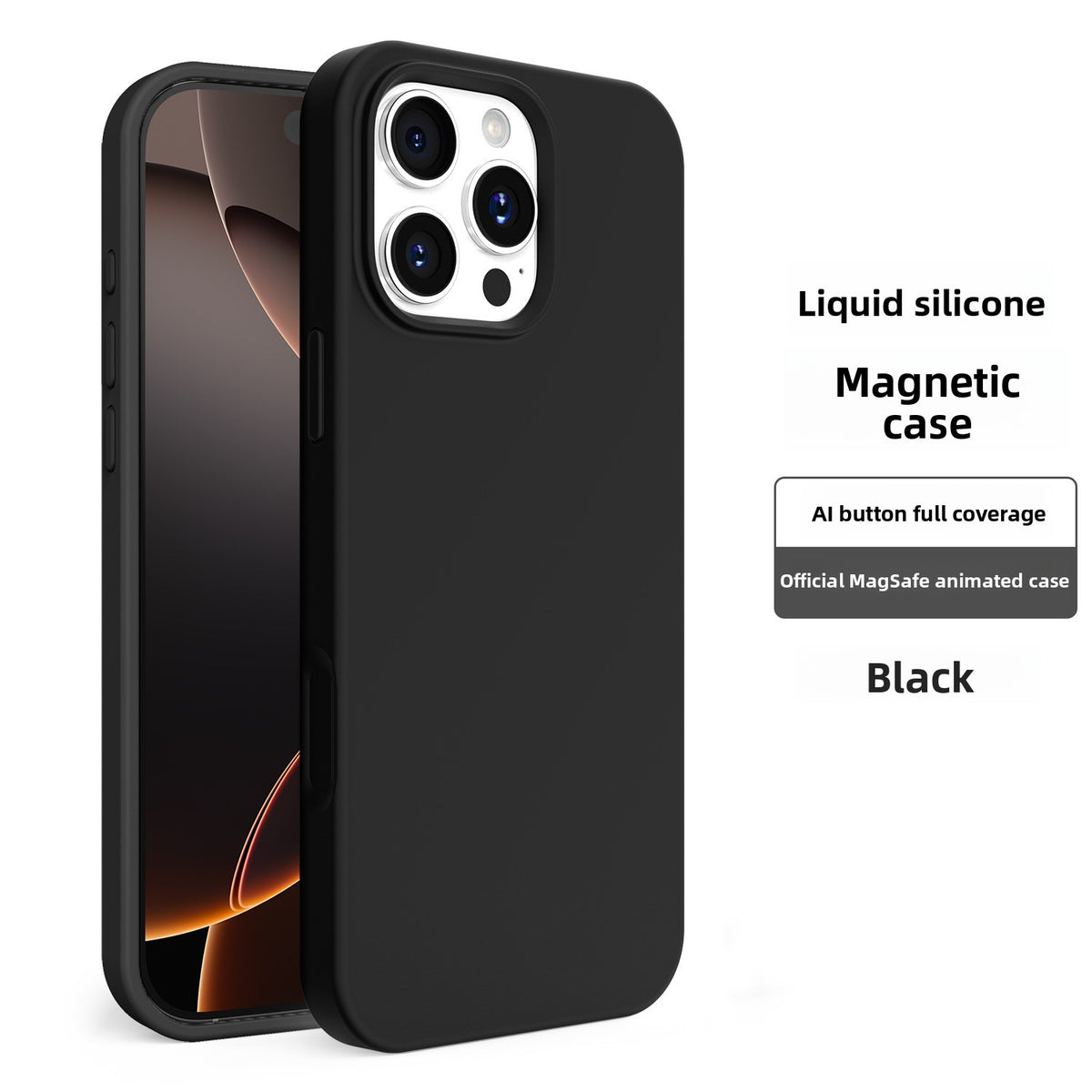 Liquid Silicone Phone Case with Built-in Magnet