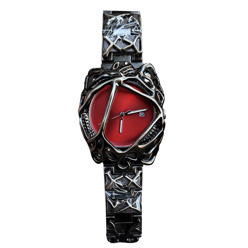 Men's Y2K Spider Web Design Quartz Watch