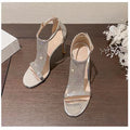 Tassel Stiletto Heel Open-Toe Sandals