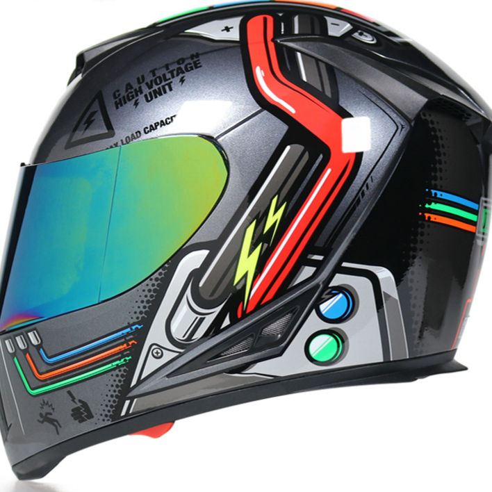 Jiekai Dual Lens Full Face Bicycle Helmet