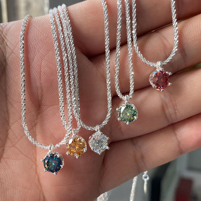 S925 Sterling Silver Moissanite Necklace