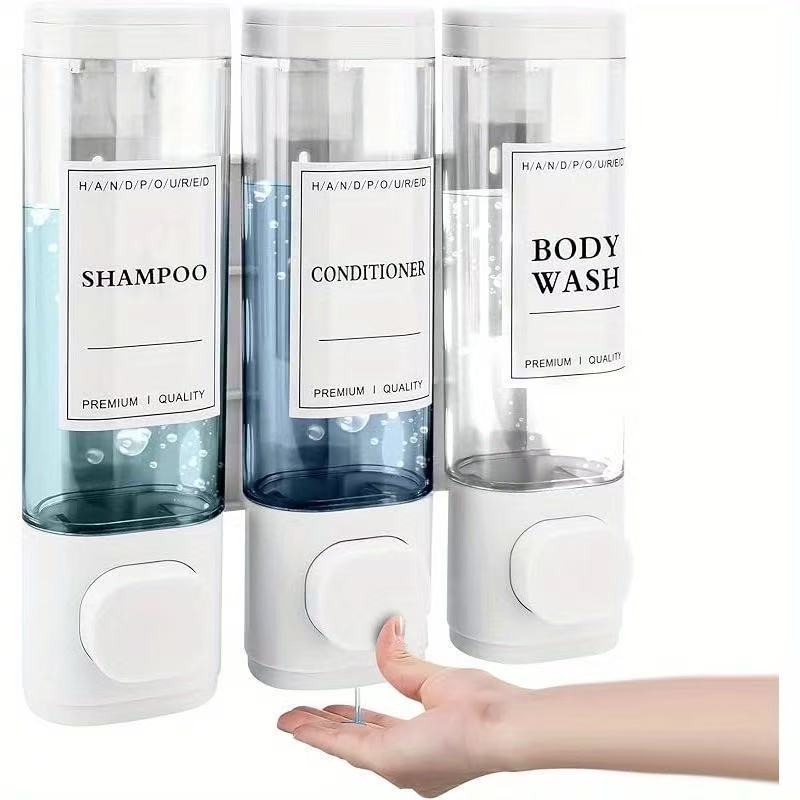 Wall Mounted Three Head Manual Soap Dispenser