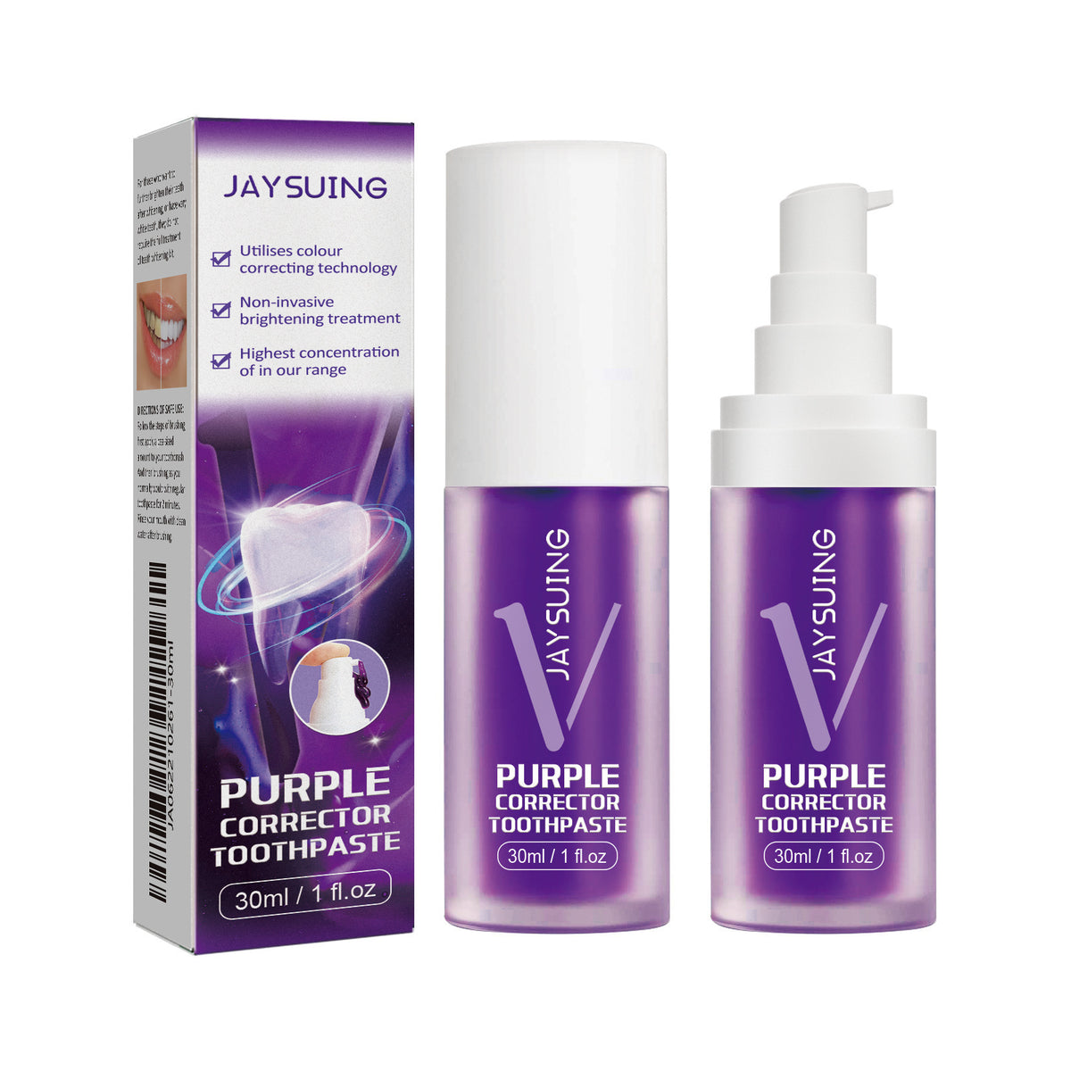 Purple toothpaste