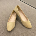 Casual Solid Color Slipon Shoes