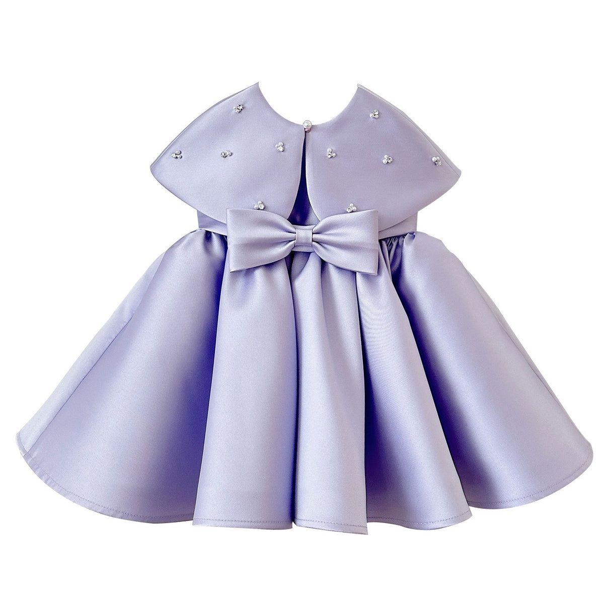 Children's formal dress in purple