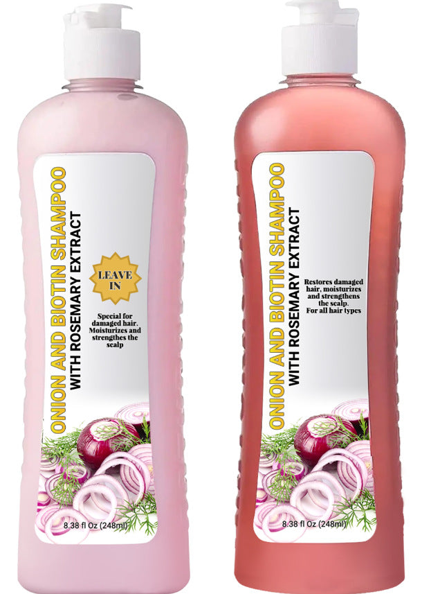 Onion Biotin Shampoo and Hair Care Set