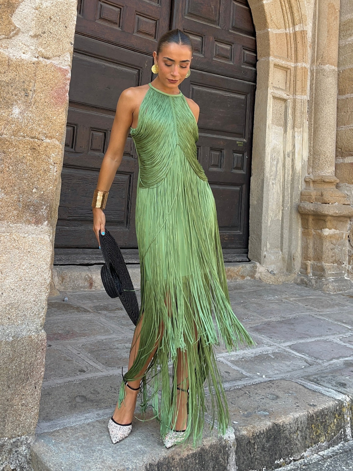 Elegant Halter Neck Long Dress