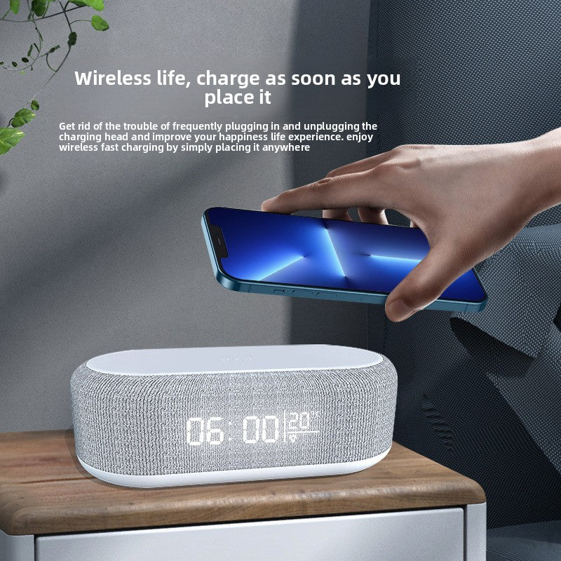 Multi Function Wireless Charging Desktop Clock