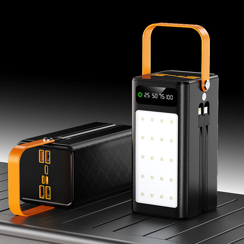 Solar Power Bank with LED Light