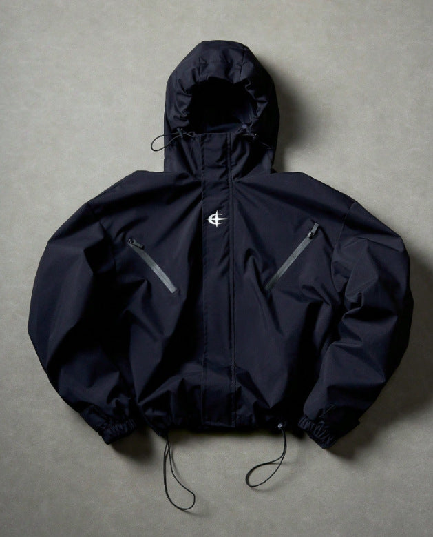Mens Casual Hooded Windproof Jacket