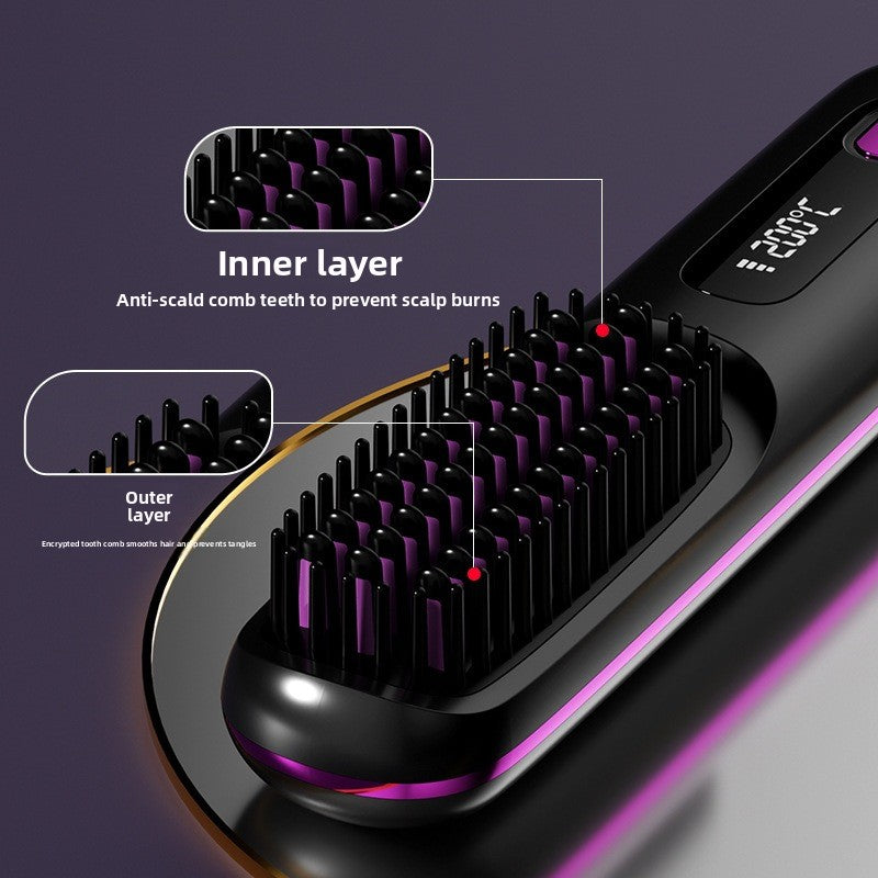 Wireless Hair Straightening Comb