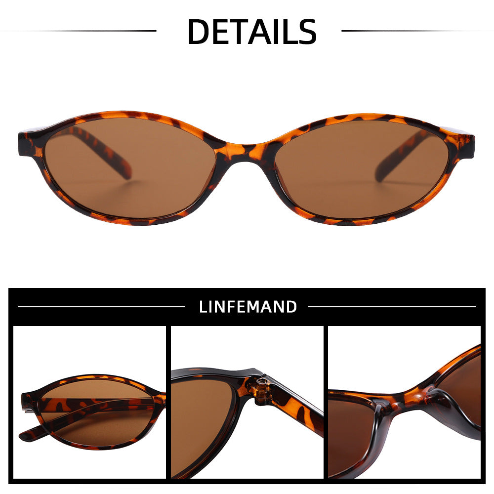 Oval Frame UV Protection Sunglasses