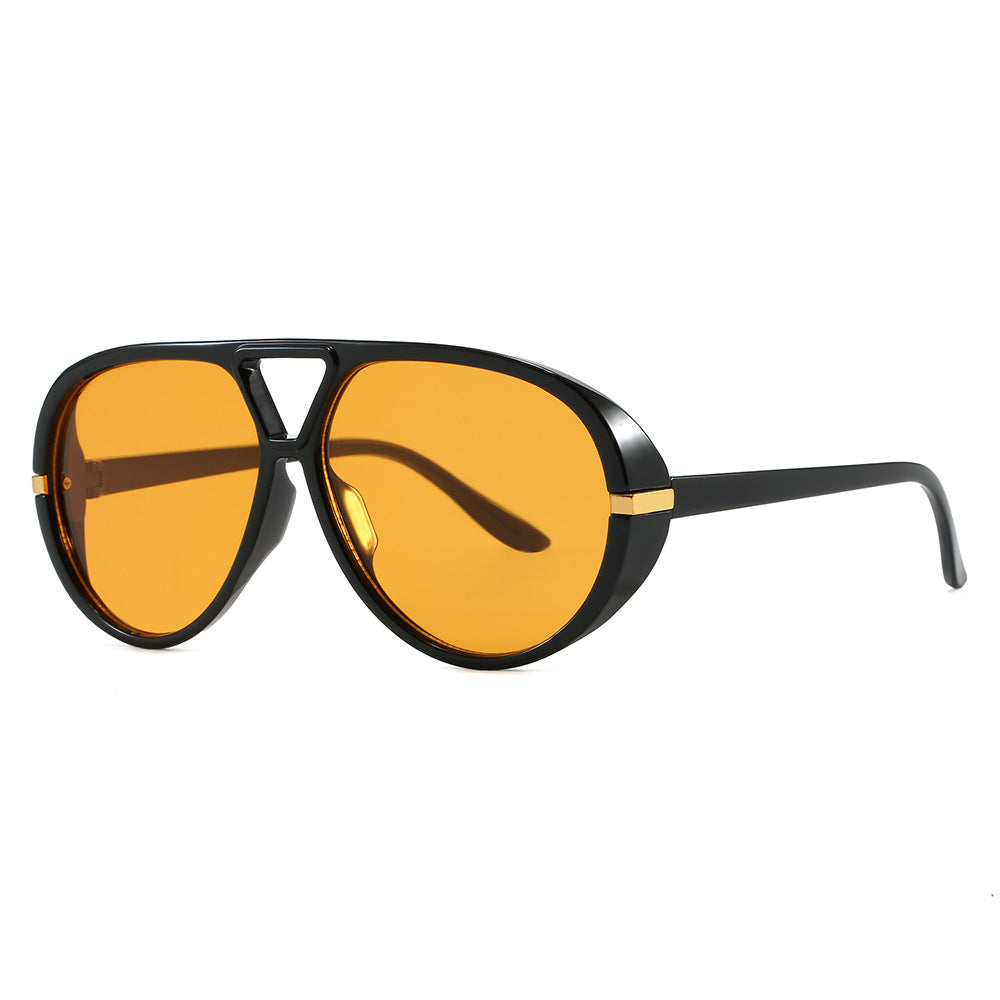 Large Frame Vintage Sunglasses UV Protection Fashion Sun Glasses