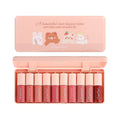 Cartoon Lip Gloss 10-Piece Moisturizing Set