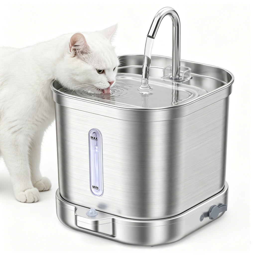 Smart Pet Water Dispenser, Wireless, Non-Electric, Automatic Water Flow, Cat Water Feeder