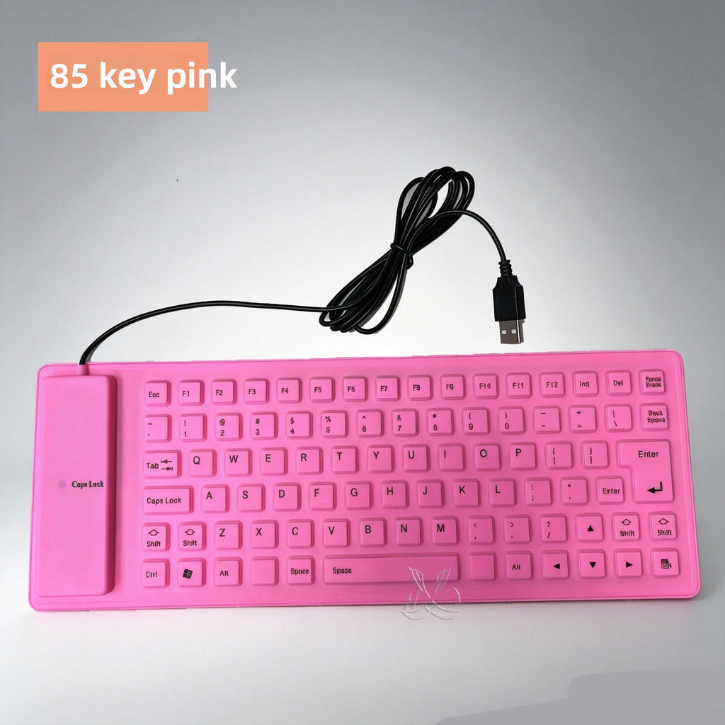 Silicone Mute Soft Keyboard USB Wired Folding