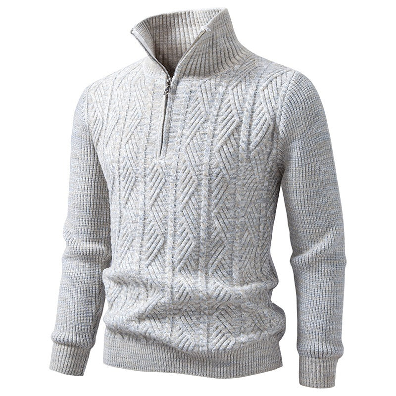 Men's short-sleeved knitted cardigan
