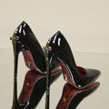 Leather Pointed Toe High Heel Sandal