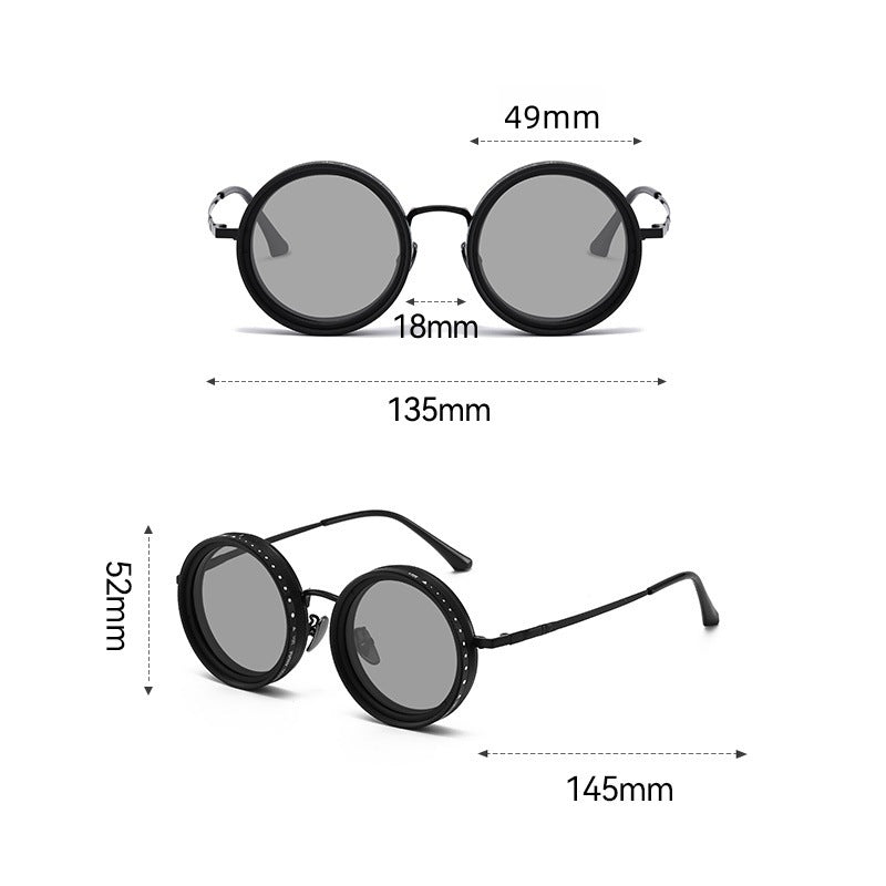 Adjustable Polarized Sunglasses with Rotating Filter