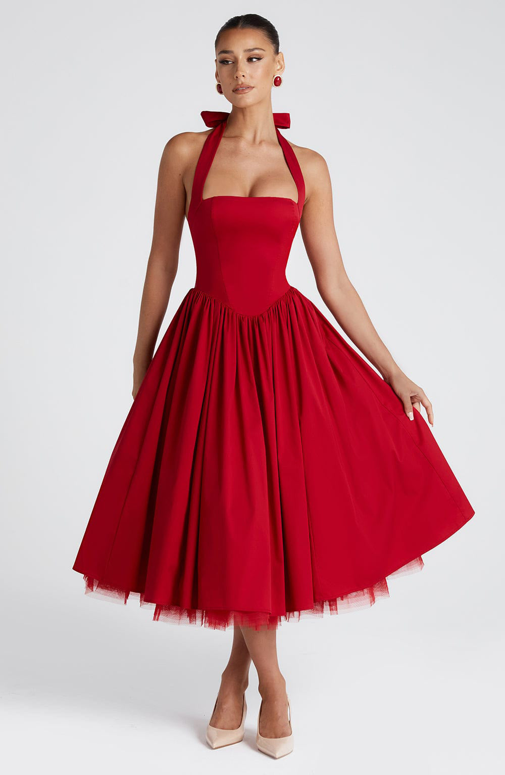 Elegant Fluffy Mesh Dress