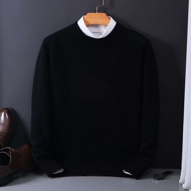 Men Round Neck Knitted Sweater