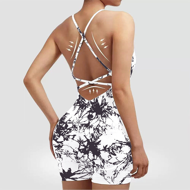 Women's Yoga Jumpsuit with Shorts