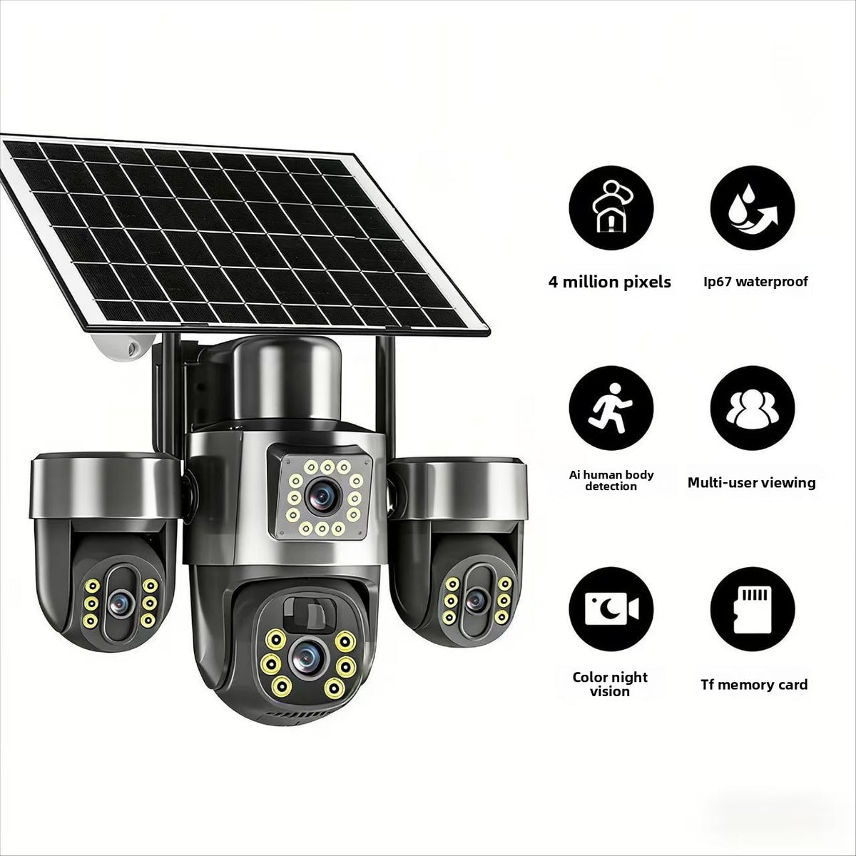 Solar-Powered Surveillance Camera