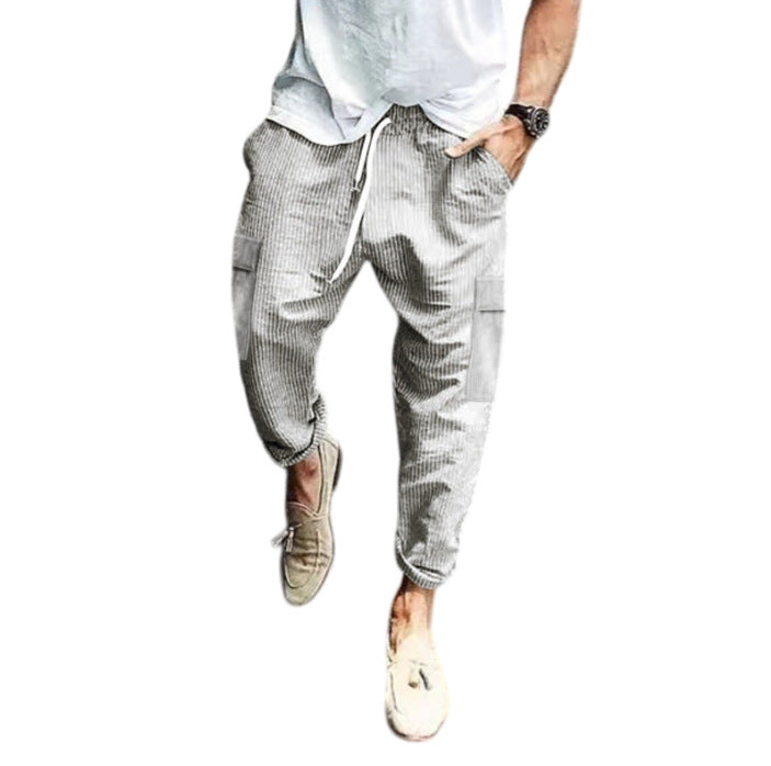 Mens Straight Leg Corduroy Pants