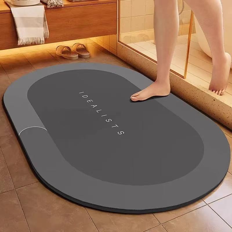 Diatomaceous earth floor mat