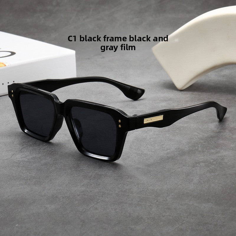 Retro Square Oversized Sunglasses for Men