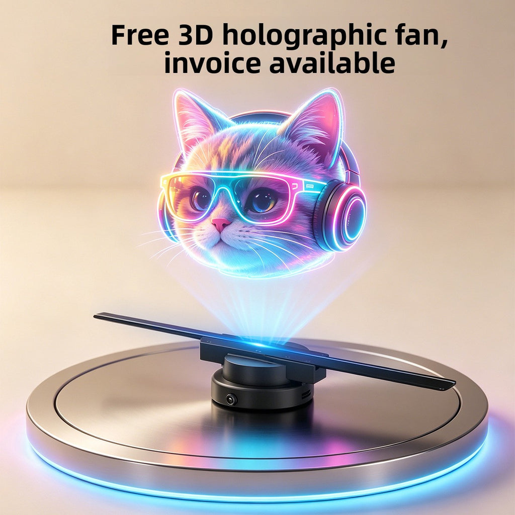 3D Holographic Fan Display WiFi Controlled