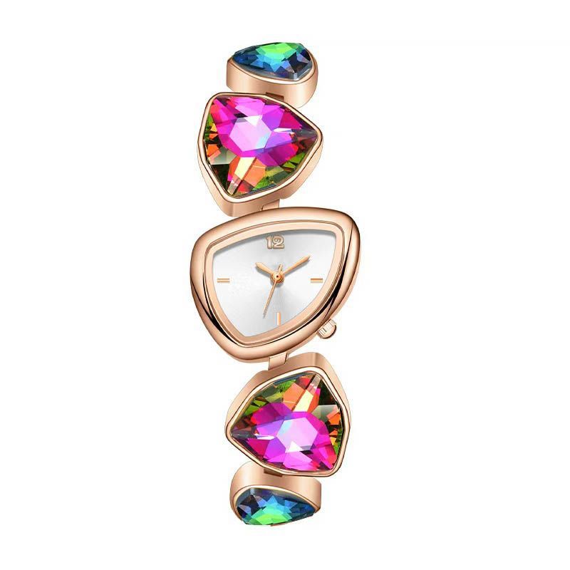Women's Diamond Accent Quartz Watch with Metal Bracelet